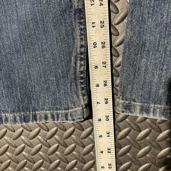 Wrangler Boot Fit‎ Lower Waist Relaxed Fits Over Boot Blue Denim Jeans Men 40x30 - Picture 7 of 9